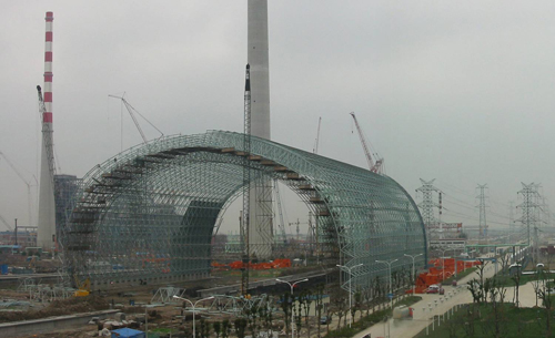 广汉发电厂球形网架